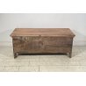 ANTICA PICCOLA CASSAPANCA LEGNO NOCE PANCA BAULE EPOCA 1800 RUSTICA PIEMONTESE