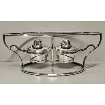 Christofle GALLIA Scaldavivande Piatti SILVER PLATED Chauffe Plat PLATE WARMER