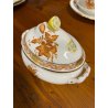51 Pz SET TE CAFFE PORCELLANA BIANCA Herend Hungary DECORO BOUQUET Apponyi RUST