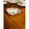 51 Pz SET TE CAFFE PORCELLANA BIANCA Herend Hungary DECORO BOUQUET Apponyi RUST