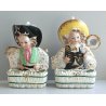 VASO CERAMICA DIPINTA G. Girardi VICENZA   512 GIRLS MARIACI MESSICO ANNI '50 