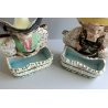 VASO CERAMICA DIPINTA G. Girardi VICENZA   512 GIRLS MARIACI MESSICO ANNI '50 