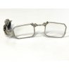 ANTICA SPILLA ARGENTATA OCCHIALI TEATRO a SCATTO LORGNETTE FOLDING GLASSES '20