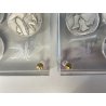 SERIE 10 MEDAGLIE ARGENTO 999 Salvador Dalì 10 COMANDAMENTI N 2578 PLEXIGLASS 76