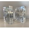 SERIE 10 MEDAGLIE ARGENTO 999 Salvador Dalì 10 COMANDAMENTI N 2578 PLEXIGLASS 76