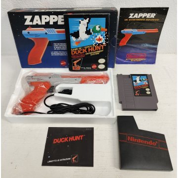 Console NINTENDO NES + PISTOLA + 9 GIOCHI Super Mario DUCK HUNT Zelda LOLO 2 ...