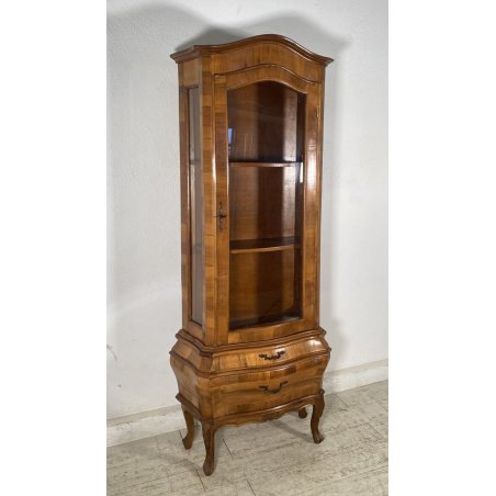 ANTICA CREDENZA VETRINA PRIMI 900 LEGNO DISPENSA LIBRERIA CRISTALLERIA VINTAGE