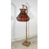 LAMPADA TERRA VINTAGE VIMINI DESIGN MIDCENTURY RATTAN BAMBU 1 LUME ANNI 60 LAMP
