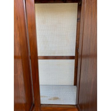 ANTICO GRANDE ARMADIO 2 CASSETTI LEGNO NOCE 3 ANTE GUARDAROBA EPOCA MOBILE 1800 