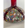 VASO VETRO ROSSO RUBINO SOFFIATO MURANO MURRINA FIRMATO IMPERIO ROSSI MILLEFIORI