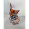 VASO VETRO SOFFIATO MURANO MURRINA SINFONIA IMPERIO ROSSI MILLEFIORI COLORATO