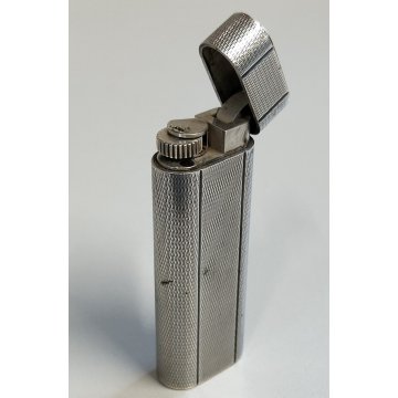 CARTIER Ovale ACCENDINO TASCA ARGENTO Briquet OLD SILVER LIGHTER Paris France