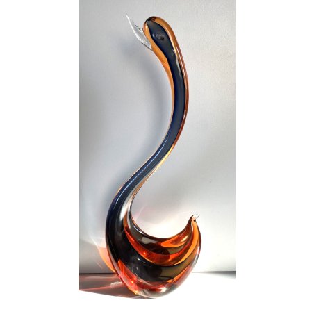SCULTURA OCA SWAN VETRO SOMMERSO MURANO FLAVIO POLI ARCHIMEDE SEGUSO GOOSE GLASS