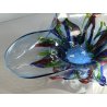 CENTROTAVOLA VETRO Murano FIRMATO L. Tagliapietra SOMBRERO cannule GLASS VASE