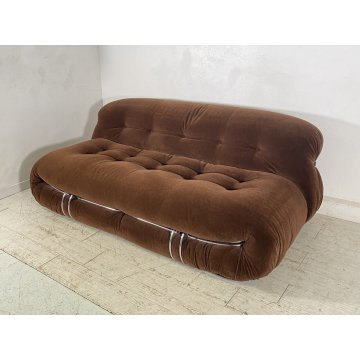 DIVANO DESIGN Afra & Tobia Scarpa "soriana" Cassina POLTRONA 1970 SOFA VINTAGE