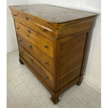 ANTICO COMÒ CAPPUCCINO CARLO X LEGNO NOCE 4 CASSETTI 1800 MOBILE EPOCA 