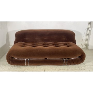 DIVANO DESIGN Afra & Tobia Scarpa "soriana" Cassina POLTRONA 1970 SOFA VINTAGE