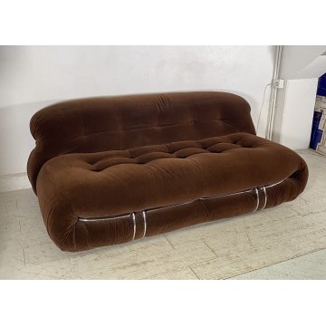 DIVANO DESIGN Afra & Tobia Scarpa "soriana" Cassina POLTRONA 1970 SOFA VINTAGE