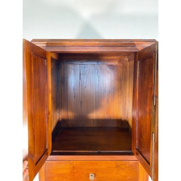 ANTICO MOBILE CREDENZA SECRETAIRE 5 CASSETTI 2 ANTE DISPENSA ETNICO PRIMI 1900