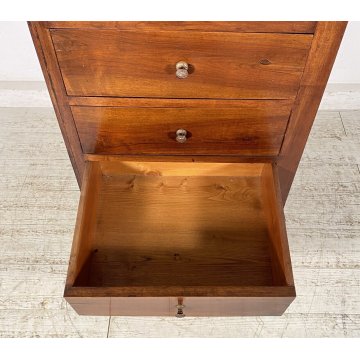 ANTICO MOBILE CREDENZA SECRETAIRE 5 CASSETTI 2 ANTE DISPENSA ETNICO PRIMI 1900