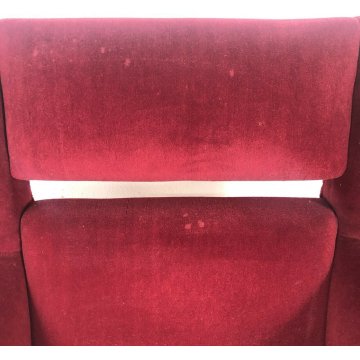 POLTRONA DESIGN GIGI RADICE 1955 BORDEAUX VINTAGE ARMCHAIR SEDIA ITALY ANNI 50 