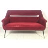 DIVANO DESIGN GIGI RADICE 1955 BORDEAUX VINTAGE ARMCHAIR SEDIA ITALY ANNI 50 