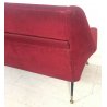 DIVANO DESIGN GIGI RADICE 1955 BORDEAUX VINTAGE ARMCHAIR SEDIA ITALY ANNI 50 