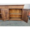 GRANDE ANTICA CREDENZA legno noce EPOCA 1800 madia 4 ANTE 2 CASSETTI SIDEBOARD