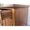 GRANDE ANTICA CREDENZA legno noce EPOCA 1800 madia 4 ANTE 2 CASSETTI SIDEBOARD