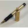 Antica Penna Stilografica RETRATTILE Safety ORO 18kr OLD FOUNTAIN PEN Plume NIB