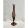 PICCOLO ALTO VASO VETRO Murano Vittorio Zecchin COLOR AMETISTA Art Decò 19,5cm/h