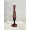 PICCOLO ALTO VASO VETRO Murano Vittorio Zecchin COLOR AMETISTA Art Decò 19,5cm/h