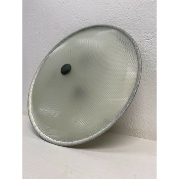 LAMPADARIO PLAFONIERA FONTANA ARTE DESIGN PIETRO CHIESA 45 CM CROMATO ANNI 40