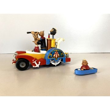 GIOCATTOLO MACCHININA BRACCIO di FERRO Popeye PADDLE-WAGON CORGI Comics '67 OLD