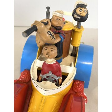 GIOCATTOLO MACCHININA BRACCIO di FERRO Popeye PADDLE-WAGON CORGI Comics '67 OLD