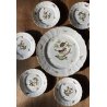 PORCELLANA Herend Rothschild 6 PIATTINI + 1 PIATTO PORTATA  1515/RO  1527/RO
