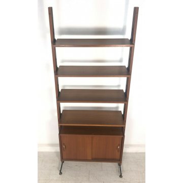 LIBRERIA MODULARE A GIORNO STANDING WALL UNIT BOOKSHELF DESIGN ANNI 50/60 VINTAG