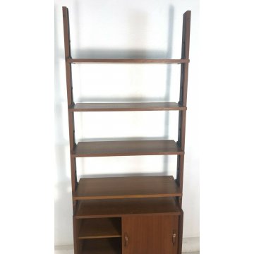LIBRERIA MODULARE A GIORNO STANDING WALL UNIT BOOKSHELF DESIGN ANNI 50/60 VINTAG