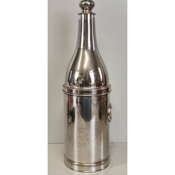 COPRIBOTTIGLIA ARGENTATO Gucci ANNI 90 VINTAGE SILVER BOTTLE COVER bottiglia 750