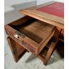 ANTICO SCRITTOIO Liberty EPOCA 1900 SCRIVANIA da CENTRO legno ROVERE PELLE desk