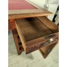ANTICO SCRITTOIO Liberty EPOCA 1900 SCRIVANIA da CENTRO legno ROVERE PELLE desk