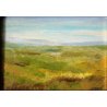 QUADRO DIPINTO OLIO TELA Franco Giorgi LONTANO ORIZZONTE PAESAGGIO LUCCA 1976