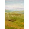 QUADRO DIPINTO OLIO TELA Franco Giorgi LONTANO ORIZZONTE PAESAGGIO LUCCA 1976