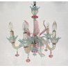 PICCOLO LAMPADARIO VETRO MURANO CLASSICO ANNI 50/60 VINTAGE CHANDELIER GLASS