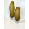 COPPIA VASO VETRO SATINATO Villeroy&Boch COLOR AMBRA VINTAGE 23,5/34,5 cm/h