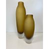 COPPIA VASO VETRO SATINATO Villeroy&Boch COLOR AMBRA VINTAGE 23,5/34,5 cm/h