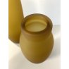 COPPIA VASO VETRO SATINATO Villeroy&Boch COLOR AMBRA VINTAGE 23,5/34,5 cm/h