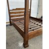 ANTICO LETTO A BALDACCHINO 1700 LEGNO QUERCIA O NOCE ORIGINALE ANTIQUARIATO OLD