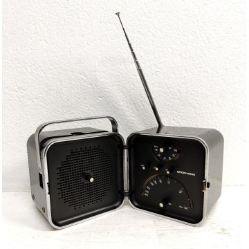 RADIO Brionvega CUBO TS 502 NERO anni 60 VINTAGE Design M. Zanuso R. Sapper