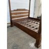 ANTICO LETTO A BALDACCHINO 1700 LEGNO QUERCIA O NOCE ORIGINALE ANTIQUARIATO OLD